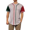 thumbnail image 1 of Lappel Men's Mexico Baseball Button Down Jersey League & College Sports Team Uniforms Size up to 3XL Short Sleeve Athletic Sports Tee Shirts Made in USA, 1 of 4