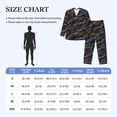 thumbnail image 4 of Fuzoiu Cool Sports Car Print Men's Long-Sleeved Pajama,Lounge Button Down Nightwear,Mens Notch Collar Pajama Set -Small, 4 of 7