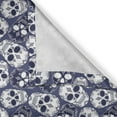 thumbnail image 6 of Ambesonne Mexican Grommet Curtain, Sugar Skull, 50" x 54", Blue Violet White, 6 of 6