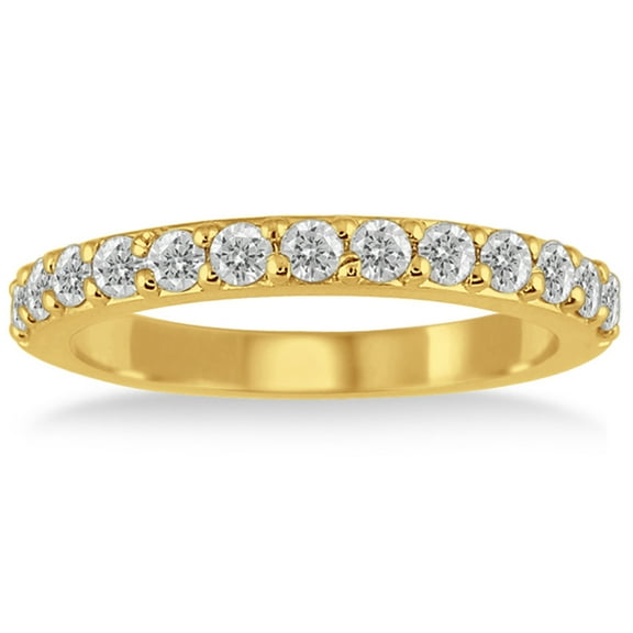 SZUL Women's 1/2 Carat TW Diamond Wedding Band in 10K Yellow Gold (J-K-L Color, I2-I3 Clarity)