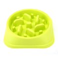 thumbnail image 1 of Tazón de comida para mascotas Laberinto antideslizante - Promueve una alimentación saludable y una digestión lenta - Amarillo Verde ER, 1 of 5