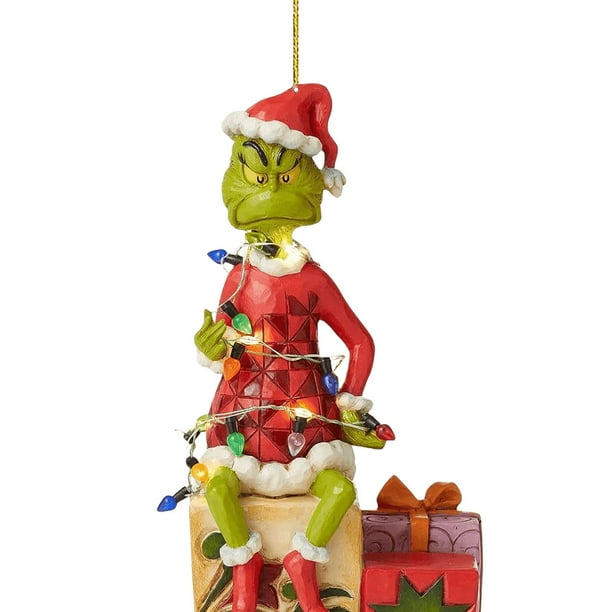 Decoración Del Árbol Del Monstruo Verde Navidad divertido monstruo verde árbol decoración fiesta fiesta árbol artesanía suministros (16)