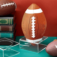thumbnail image 5 of 4 Pcs Football Stand Display Clear Display Stand Football Acrylic Football Holders for Basketball Football Soccer, 5 of 7