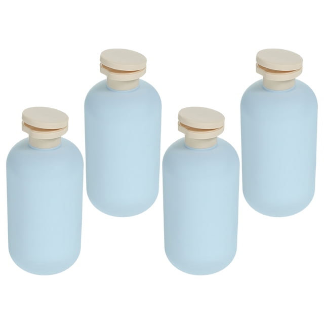 KALLORY 4Ud Frascos Para Cosméticos Recargables Resistentes De Plástico Ideales Para Viajes Y Uso Diario