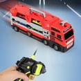 thumbnail image 4 of AJZIOJIRO Toddler Remote Control Car Toys for 3 4 5 6 7 8 Years Old Boys, Deformation Toys Car Carrier Vehicle Toy Set- Open 45 "Driveway, 4 of 12