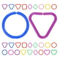 thumbnail image 4 of 30pcs Toddler Geometric Link Rings Toy For Preschool Kids To Enhance Cognitive Skills Creativity Plastic Chain Links For Home And Classroom, 4 of 5