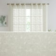 thumbnail image 2 of THD Jayce Floral Decorative Semi Sheer Grommet Window Treatment Curtain Drapery Panels - Pair, 2 of 21