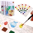 thumbnail image 2 of Libro de pintura de acuarela portátil para niños, 20 hojas, imagen de Graffiti Gouache, 1 bolígrafo, juego de libros de dibujo de agua para colorear, juguetes para niños, 2 of 4