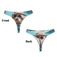 thumbnail image 3 of Fotbe Stylish Dog in Denim Outfit Tanga Sin Costuras para Mujer con Estampado – Panties Invisibles, Transpirables y Cómodos para Uso Diario-XX-Large, 3 of 6