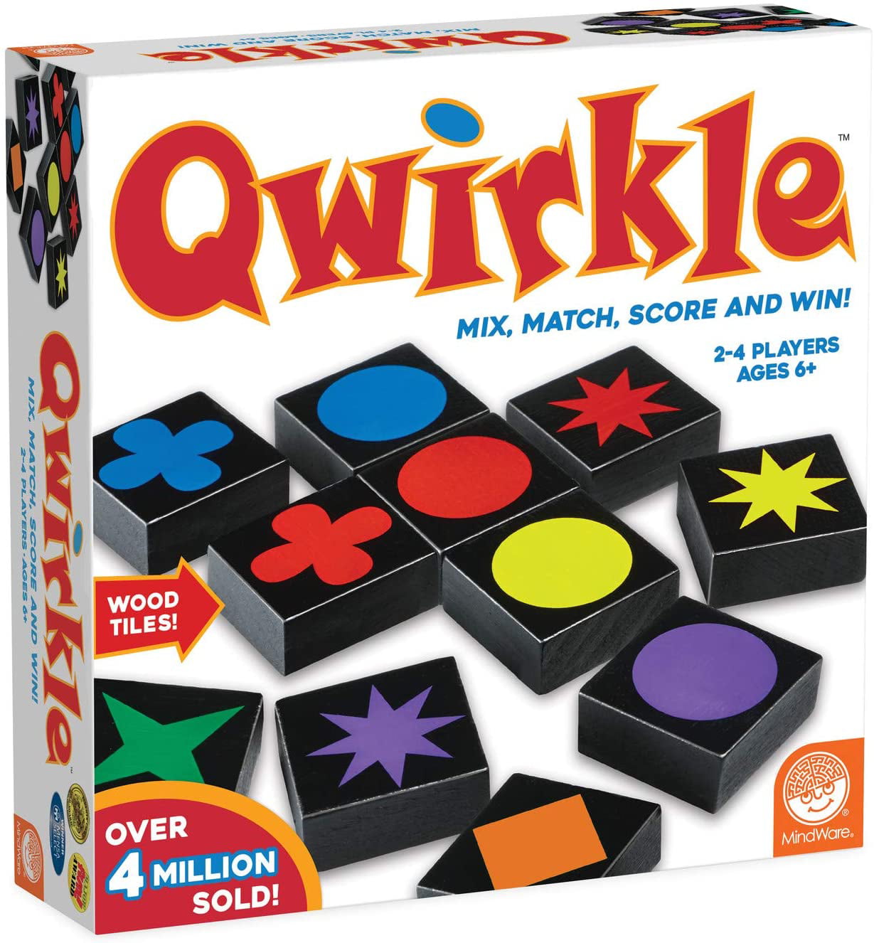 Mix Score MindWare Qwirkle Travel Size Strategy and Logic Family Game Match 