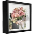 thumbnail image 6 of 10x10 Shadow Box Frame Display Case with Letter Stickers, 3D Picture Frame, Display Case Box for Memorabilia, Baby Items, Wedding Memories, Crafts, Tickets and Photos (2Pcs-Black, 10x10), 6 of 7