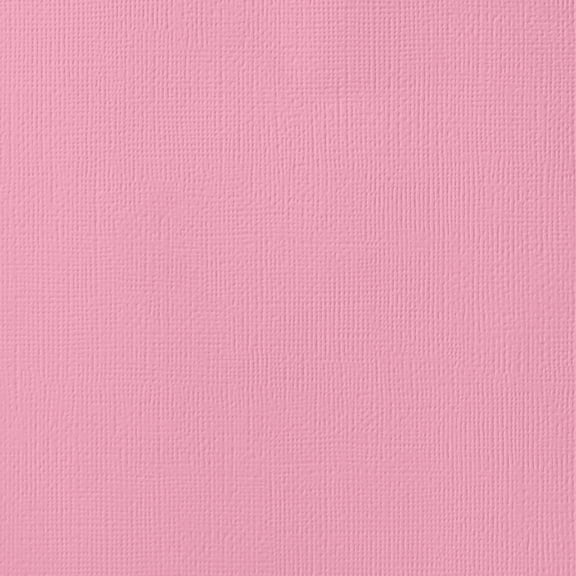 American Crafts 80lb Textured Cardstock 12"X12"-Cotton Candy