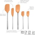 thumbnail image 2 of Tovolo Flex-Core Spatula Stainless Steel Handled Set (Set of 5) - Apricot, 2 of 4