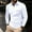 White, variant on GZWYHT Mens Polo Shirts,Mens Shirts Men's Fashion Spring And Autumn Casual Long Sleeve Zipper Solid Color Long Sleeve T Shirt Top Long Sleeve Shirts,Big And Tall Shirts Red XXL