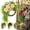 A, variant on Rustic Bohemian Wreath for Front Door, Double-Sided Door Hanging with Linen Bow & Greenery, Farmhouse Boho Wall Decor for Indoor Outdoor Home Entryway