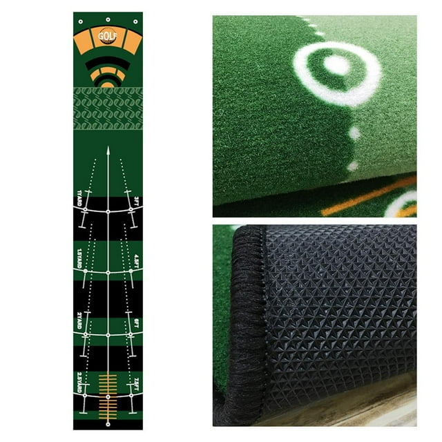 Langgg Tapis d'Entraînement de Golf Antidérapant Tapis de Putting Vert