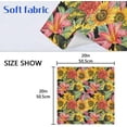 thumbnail image 5 of GZHJMY Butterflies Sunflower Pink Cloth Napkins Washable Reusable Polyester Dinner Napkins 20 x 20 Inch for Home Weddings Parties Holiday Table Napkins Set of 6, 5 of 7