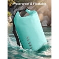 thumbnail image 3 of Mochila ligera impermeable Dry Bag HEETA de 20 litros, color verde menta, 3 of 7