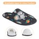 thumbnail image 3 of Fotbe Space Pantuflas Peludas para Mujer con Estampado, Zapatillas de Peluche, Zapatos de Invierno para Casa, Uso Interior y Exterior-Medium, 3 of 8