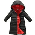 thumbnail image 4 of Children Down Coat Winter Teenager Thickened Hooded Cotton-padded Parka Coat Kids Warm Long Jackets Toddler Kids Outerwear, 4 of 6