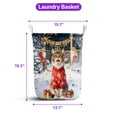 thumbnail image 5 of Happy New Year 2026 Maine Coon Holiday Balloons Party Snow Foldable Laundry Basket Cat Lover Kitten Owner Gifts Organizer Storage with Handles - 13018, 5 of 5
