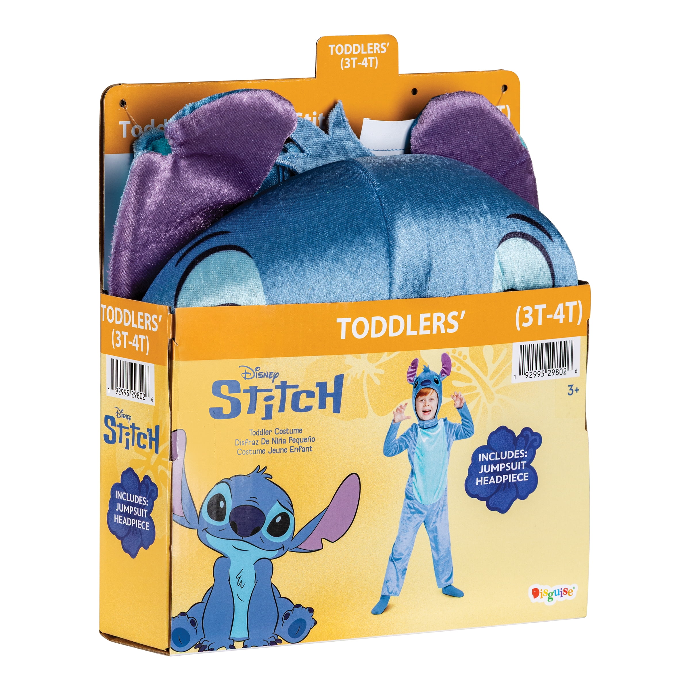 Disney Lilo & Stitch 'Stitch' Halloween Costume for Children, Toddlers Size 3T-4T, by Disguise