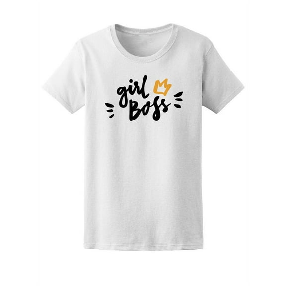 Girl Boss Cute Trendy Crown T-Shirt Women -Image by Shutterstock, Female x-Large