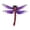 Purple, variant on Rirozkan Metal Wall Art, Dragonfly Garden Decor, Iron Outdoor Sculpture, Black Hanging Ornament for Fence