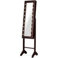thumbnail image 1 of Giantex Armoire à Bijoux Boîte Organisateur d'Armoire avec 18 DEL, sur Pied pour Maison Chambre 16 Porte-Rouge à Lèvres 1 Miroir de Maquillage Intérieur Lumières Complètes, Grand Rangement Armoires Miroir Armoires à Bijoux (Brun), 1 of 8