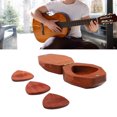 thumbnail image 3 of Guitar Pick Holder, Burr Free Guitar Pick Case Small Wooden Decorative  For Performance, 3 of 7