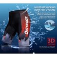 thumbnail image 4 of Hiauspor Men's Padded Bike Shorts Quick Dry Cycling Bicycle Shorts (Red, L), 4 of 6