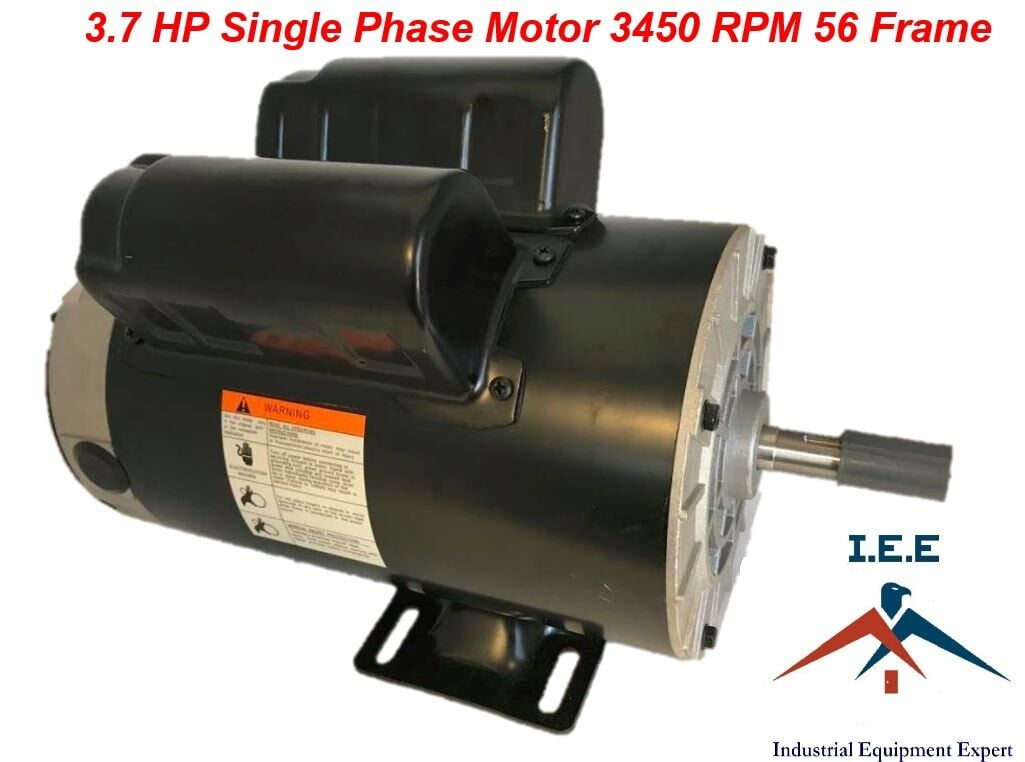 5 HP SPL 3450 RPM 56 Frame 230V 17.2Amp 5/8" Shaft Single Phase NEMA Motor 