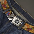 thumbnail image 2 of Buckle-Down Belt, Seatbelt Buckle Belt, Tattoo Johnny Hearts Roses, Youth 22 to 32 Inches, 2 of 7