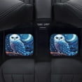 thumbnail image 4 of Renewold Blue Owl Starry Carpet Floor Mats for Car Sedan Truck SUV, All Weather Protection Car Mats Full Set with Non-Slip Rubber Backing Universal Fit, 4 of 7