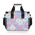 thumbnail image 7 of FORMRS Insulated Cooler Bag 24 Cans Capacity Soft Leakproof Lunch Box with Side Pockets, Pink Daisy, 7 of 7