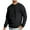 Black, variant on Mlzmgr Sweatshirts Men Crew Neck Long Sleeve Shirts Casual Running Outdoor Mens Tops S-3XL Solid Color