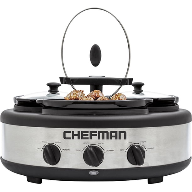 Chefman RJ1515TO Slow cooker 4.5 qt 255 W stainless Walmart