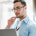 thumbnail image 4 of Joopin Round Blue Light Blocking Glasses for Men Women, Anti Fatigue Blue Light Filter Eyewear Computer Gaming Screen Glasses with UV Protection, 4 of 8