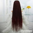 thumbnail image 2 of Super Long 40 Inches Twist Braided Wigs Synthetic Full Lace Frontal Wig Knotless Braiding Wigs Pre Plucked with Baby Hair for Black Women 1B/BUG Color, 2 of 7