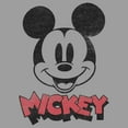thumbnail image 2 of Boy's Mickey & Friends Mickey Mouse Retro Headshot  Pull Over Hoodie Athletic Heather X Large, 2 of 4