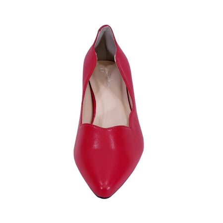 Peerage - PEERAGE Makenzie Women Extra Wide Width Dress Shoes RED 10 ...