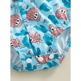 thumbnail image 6 of Western Baby Boy Clothes Graphic Print Onesie Dress Shirt Short Sleeve Button Down Romper Bodysuit Top Boho Cowboy Outfit, 6 of 6