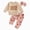 R599-Beige, variant on NOLDARES Toddler Kids Girl Cute Fall Winter Clothes 2 Piece Long Sleeve Graphic Tee and Elastic Waist Joggers Outfits Clothing(Beige,2-3 Y)