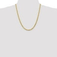 thumbnail image 4 of 14K Yellow Gold Rope Chain Necklace 22 inch 4.5 mm Diamond-cut with Lobster Clasp, 4 of 4