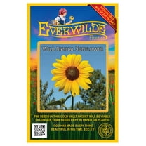 Everwilde Farms - 200 Wild Annual Sunflower Native Wildflower Seeds - Gold Vault Jumbo Bulk Seed Packet