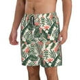thumbnail image 2 of Cauagu Palm Trees and Tropical Print Men's Swim Trunks,Hawaiian Bathing Suit Swimsuits Beach Shorts with Pockets for Men Quick Dry Swimming Board Shorts-3X-Large, 2 of 6