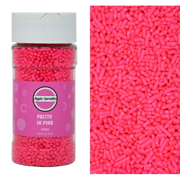 Mystic Sprinkles Pretty In Pink Jimmies Sprinkles 3 Ounce Bottle