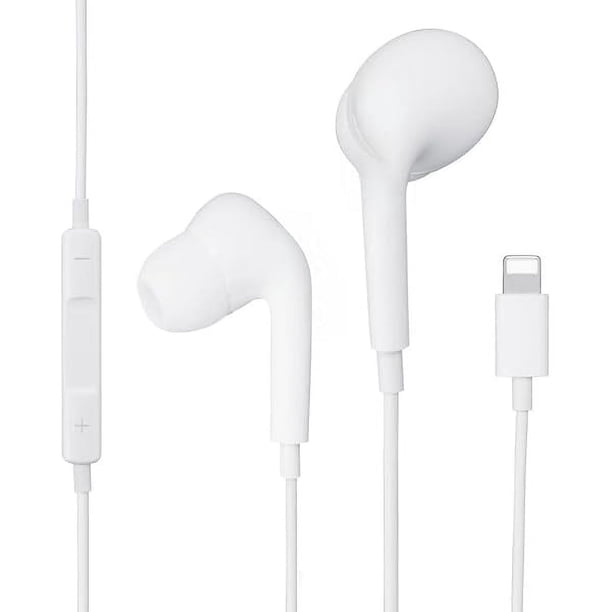wonima11 Wired Headphones for iPhone.Earbuds Built-in Microphone & Volume Control. Earphones Compatible with iPhone 14/13/12/11 Pro Max/Xs Max/XR/X/7/8 Plus.White