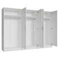 thumbnail image 4 of Madesa 6 Doors Storage Cabinet with Ample Shelves Space 94"L Utility Armoire Closet Entryway and Bedroom Organization Unit - White, 4 of 10