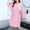 Pink, variant on Voncos Women's Plush Kimono Robe - Warm Soft Long Sleeve Bathrobe, Lightweight Quick-Drying Housecoat for Lounging & After Shower Beige L